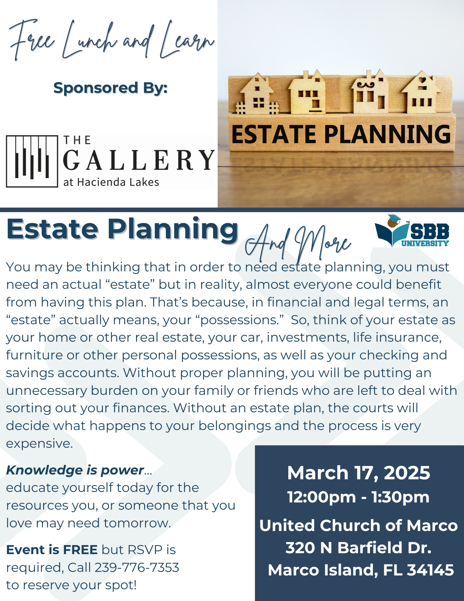 SBB University: Estate Planning & More